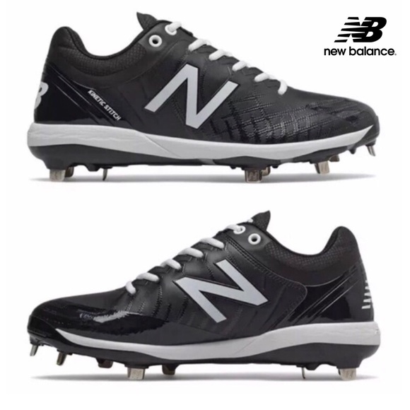 New Balance 4040v5 Metal Baseball Cleat 10.5 Black - Picture 6 of 7